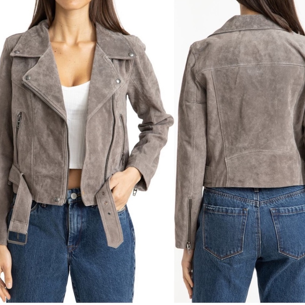Blank NYC suede moto jacket